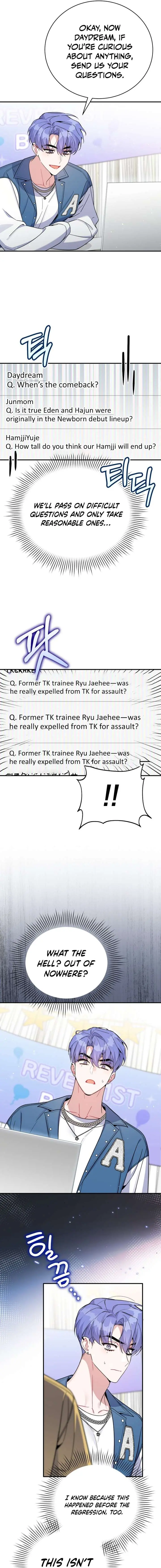 A Blank Slate Regression for the Idol That Lost His Original Mindset Chapter 65 Page 10