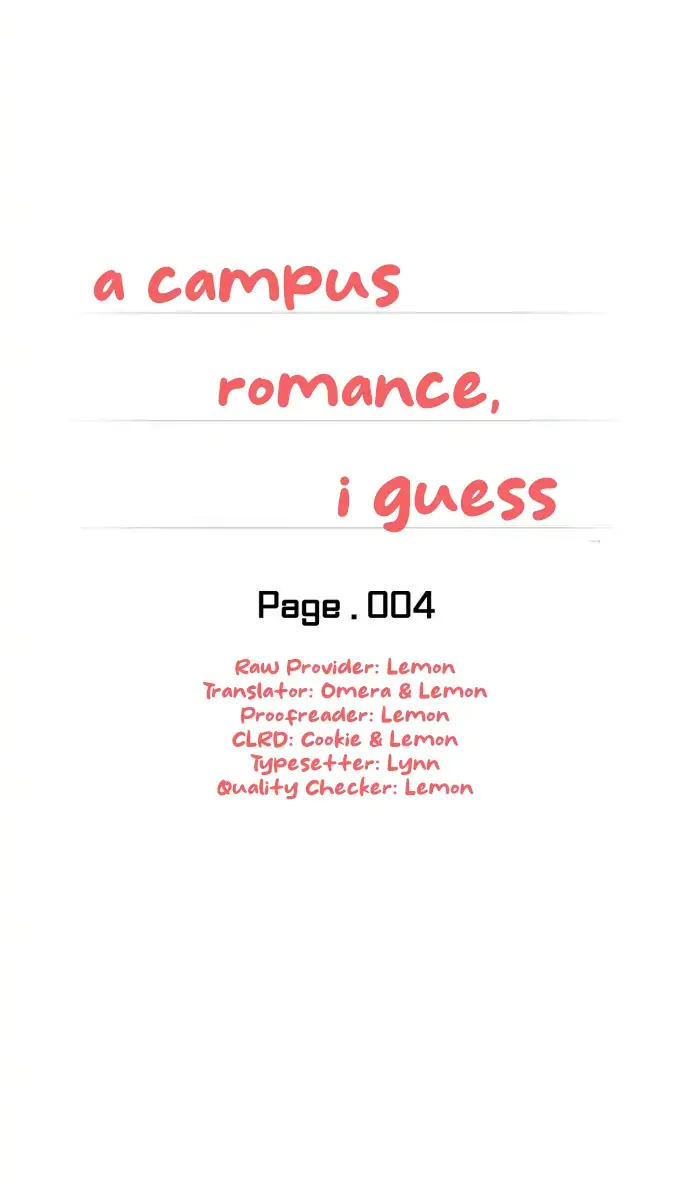 A Campus Romance, I Guess Chapter 4 Page 9