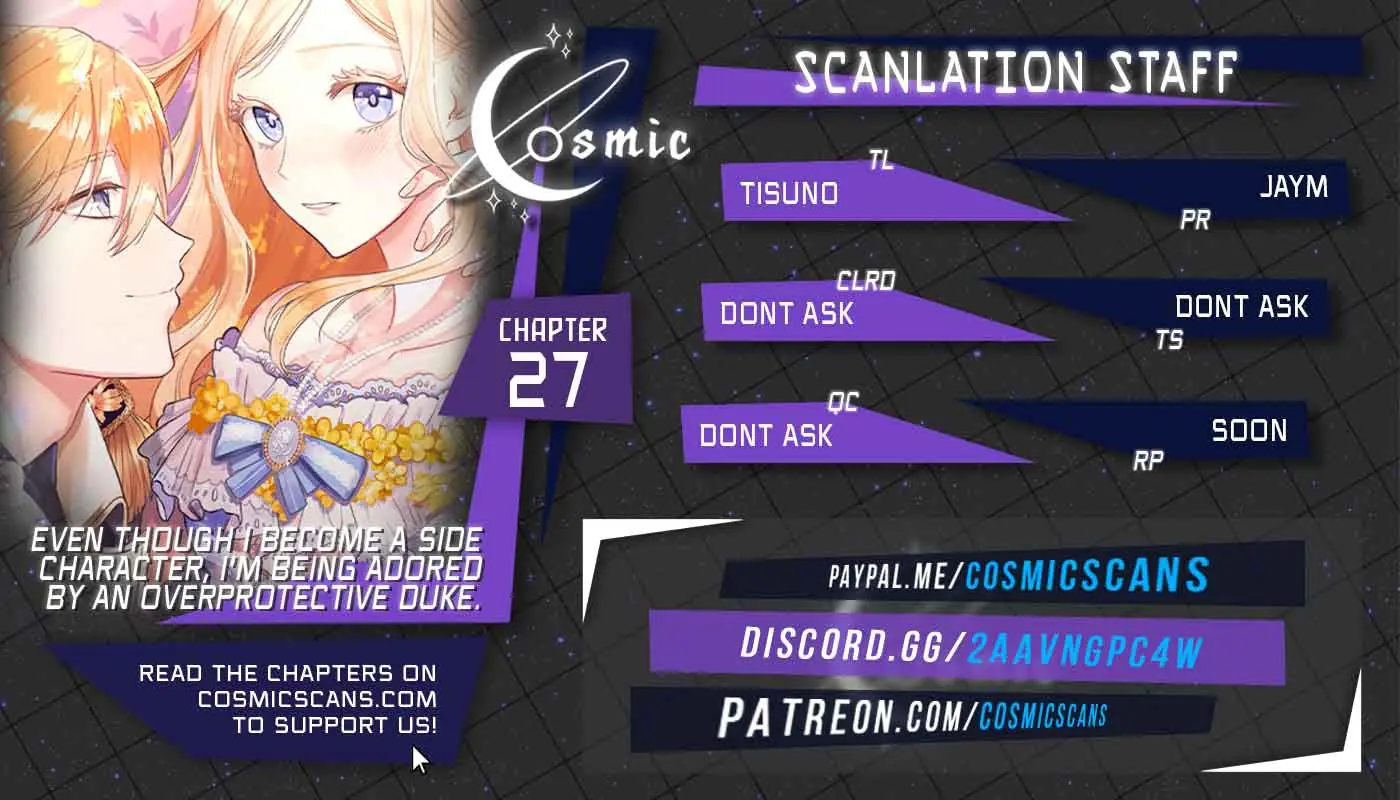Even though I become a side character, I'm being adored by an overprotective duke Chapter 27 Page 2