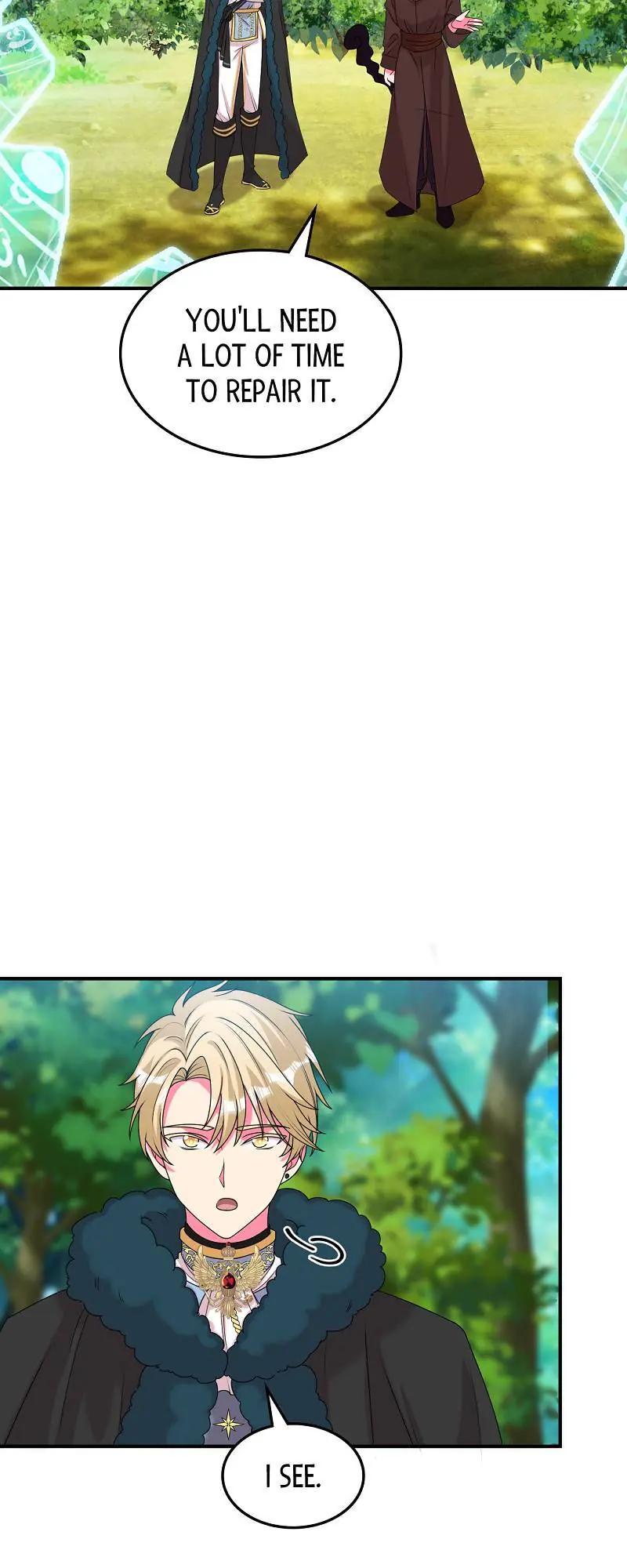 Even though I become a side character, I'm being adored by an overprotective duke Chapter 71 Page 9