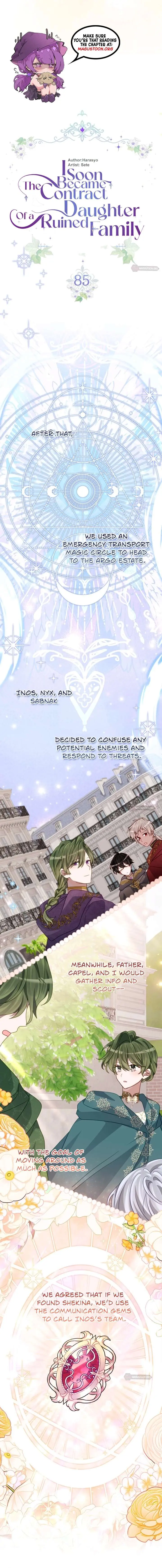I Became the Contract Daughter of the Soon-to-Be Ruined Family Chapter 85 Page 6