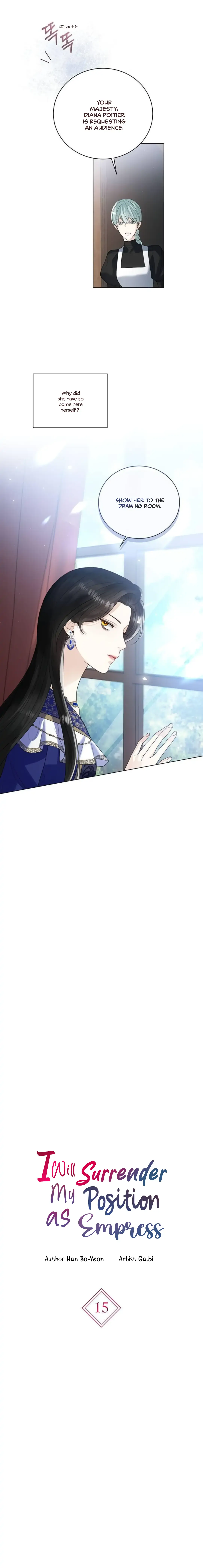 I Will Surrender My Position as the Empress Chapter 15 Page 5