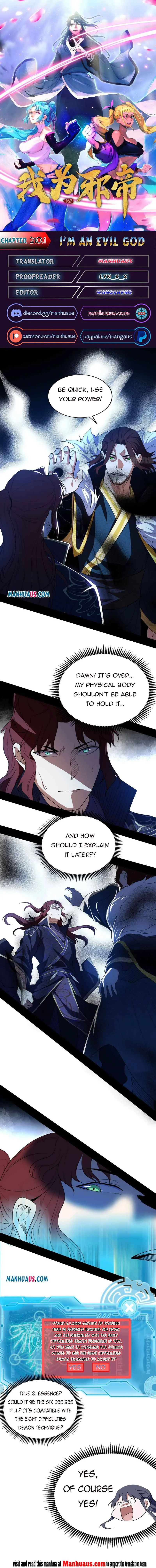 I'm an Evil God Chapter 210.1 Page 1