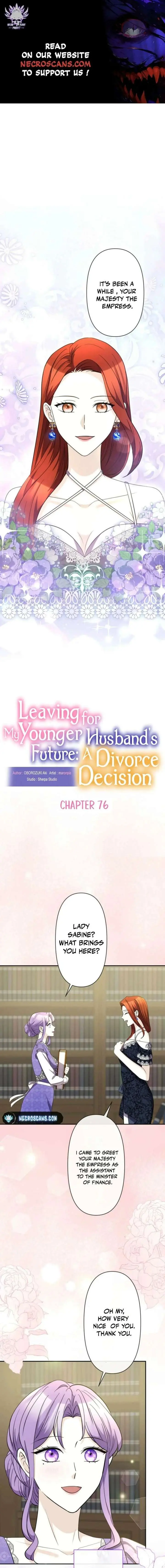 Leaving for My Younger Husband's Future: A Divorce Decision Chapter 76 Page 1