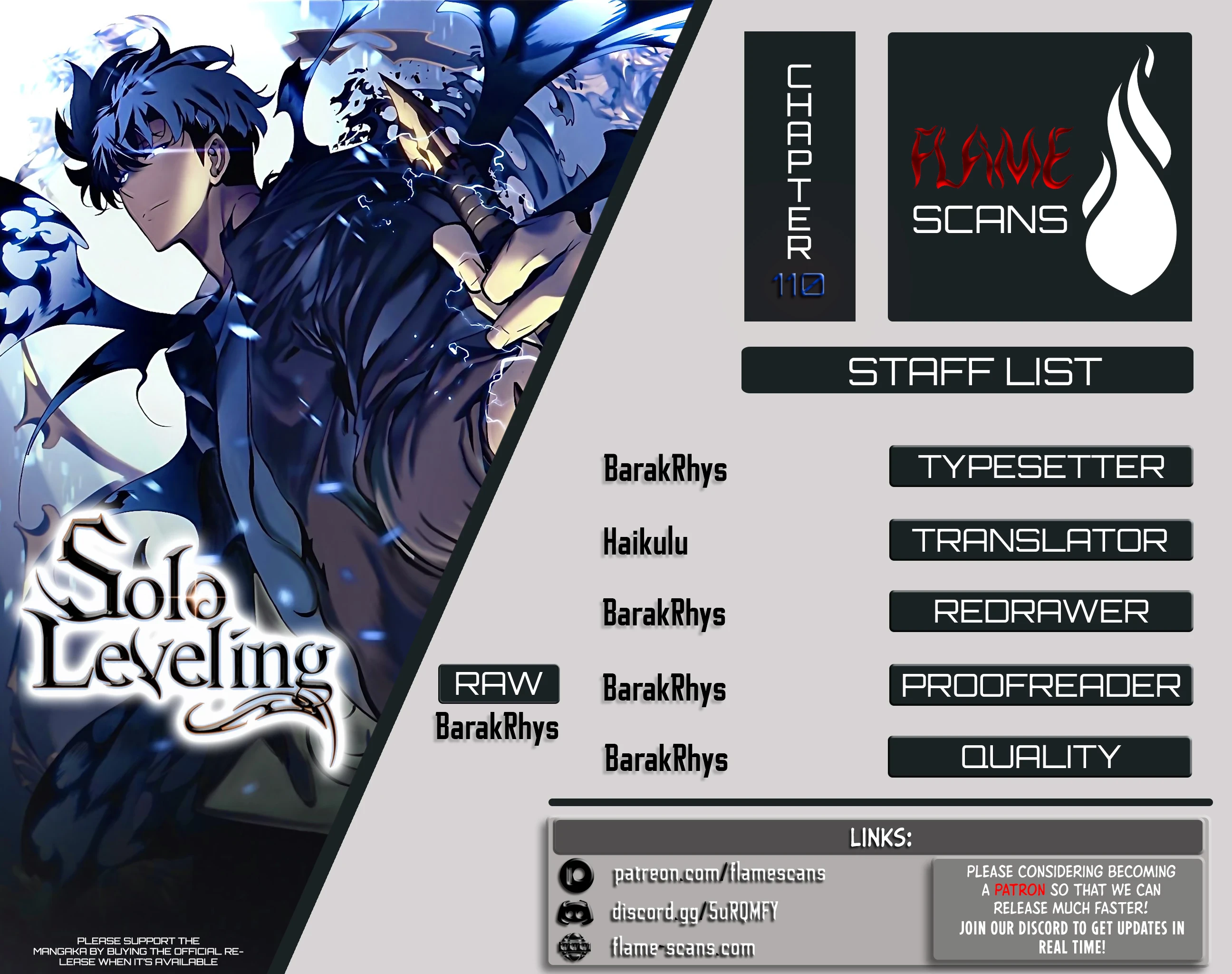 Solo Leveling Chapter 110 Page 1