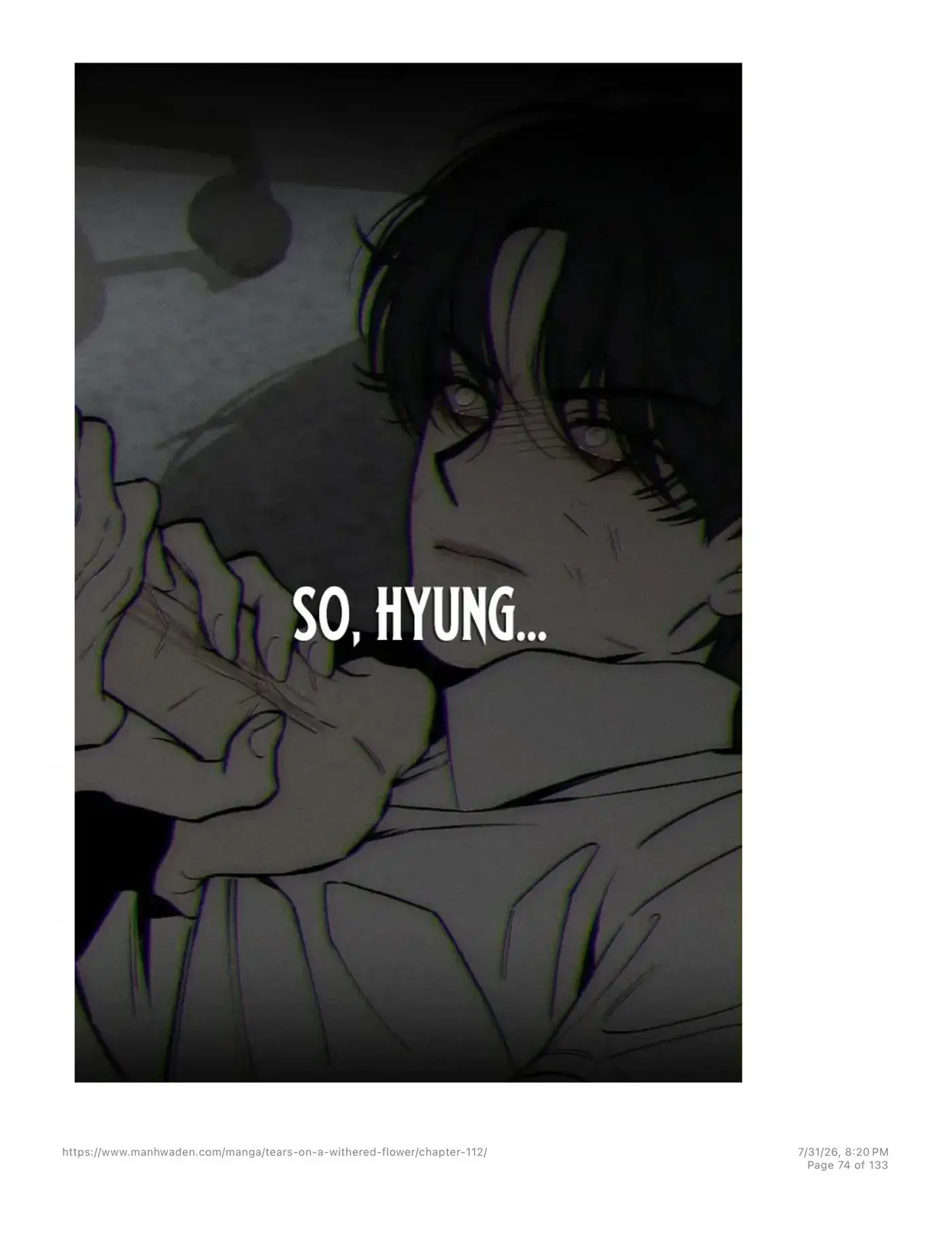 Tears on a Withered Flower Chapter 112 Page 73