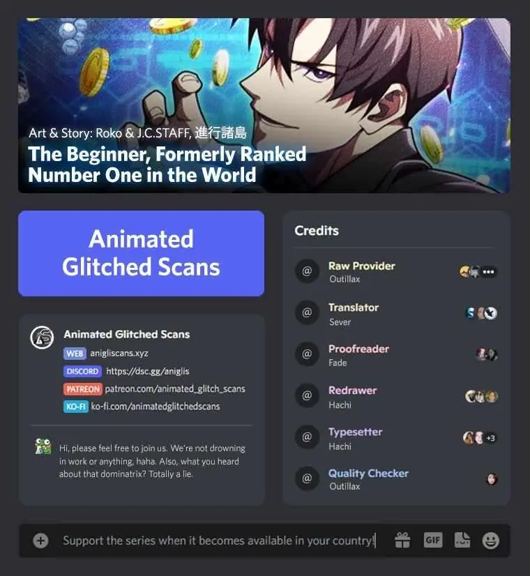 The Beginner Formerly Ranked Number One in the World Chapter 0 Page 2